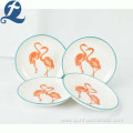 Wholesale custom emboss salad fruit printed ceramic plate